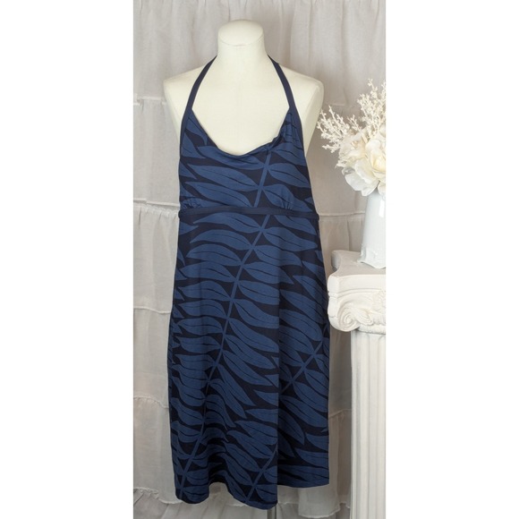 Patagonia Sundown Sally Strappy Blue Racerback Stretchy Athletic Dress Size XL - Picture 4 of 11
